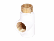 Tee Terma 1/2&quot;, vo vnútri-1/2&quot;, mimo-1/2&quot;, biele