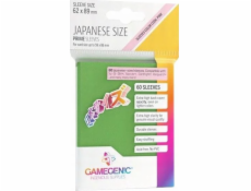 Gamegenic: japonské rukávy veľkosti Prime (62x89 mm) 60 kusov, zelené