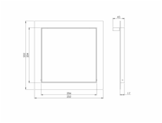 Revizní dvířka EUROPLAST RLR2020, 20 x 20 cm