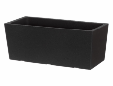 Plastový hrniec 4LIVING 605719, čierny, 55×25×22 cm