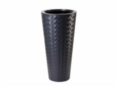 Pot Form Plastic Makata Slim 2850, O40cm, tmavo šedá