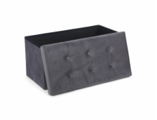 Pouf Domoletti, sivý, 38 cm x 38 cm x 76 cm
