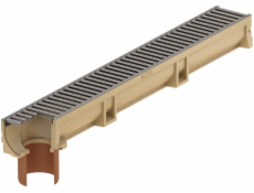 Drenážny žľab s rúrkou O 110 mm, A15 Aco Euroline, 1 m