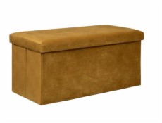Puf Atmosphere, farba horčica, 76 cm x 38 cm x 38 cm