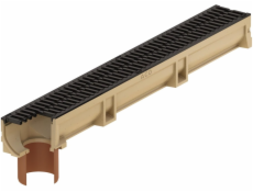 Drenážny žľab s rúrkou O 110 mm, B125 Aco Euroline, 1 m
