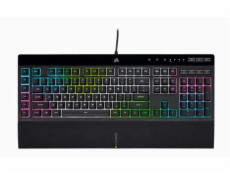 Klávesnica Corsair K55 RGB PRO XT EN, čierna