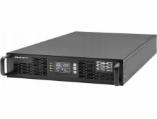 Qoltec 52287 nepřerušitelný zdroj napájení UPS pro RACK | 3kVA | 3000W | Účiník 1,0 | LCD | EPO | USB | On-line