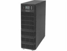 Záložní zdroj UPS Qoltec 52284 | 10kVA | 10000W | Účiník 1,0 | LCD | EPO | USB | On-line