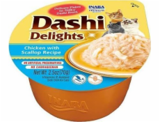 INABA Dashi Delights Kuře s hřebenem ve vývaru - kočičí pamlsky - 70g