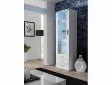 Cama vitrína SOHO S1 bílá/bílý lesk