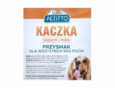 PETITTO Kebab z kachních prsou - pamlsek pro psy - 500 g