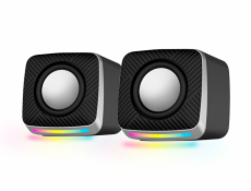 Esperanza EGS108 Reproduktory 2.0 LED černé 6W