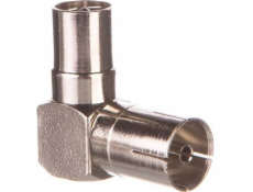90°-Winkeladapter Koaxial-Stecker auf -Buchse