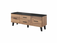 Cama RTV stand LOTTA 140cm wotan oak + matt black