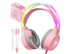 X15 PRO RGB herné slúchadlá ružové (káblové)
