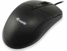 Myš Equip Equip Optische Tischmaus, Kabel, černá / 245102