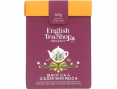 English Tea English Tea Shop, sypaný čaj, černý čaj & zázvor s broskví, 80 g