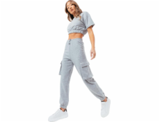 Justhype Justhype Sweat Crop T-Shirt-Cargo Joggers LABON004 šedá 8