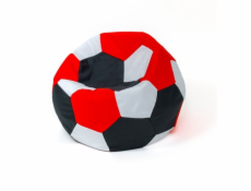 Sako bag pouffe míč bílo-černo-červený L 80 cm