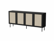 JUTA 4D komoda 4D 200x39 5x90 černá + linol calabria