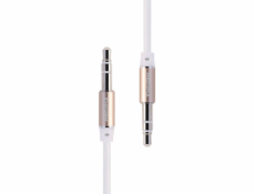 Mini jack 3,5 mm AUX kábel Remax RL-L100 1 m (biely)