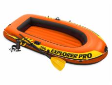 Nafukovací člun Explorer PRO 300 Set 244 x 117 x 36 cm vesla + pumpa INTEX 58358