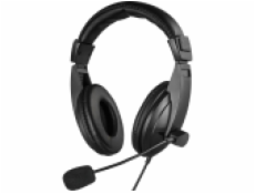 Sandberg sluchátka, pro PC+smartphone,Saver Mini Jack Large s mikrofonem, černá
