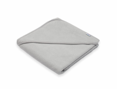 Dětská froté osuška s kapucí New Baby BASIC 80x80 šedá