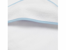 Dětská froté osuška s kapucí New Baby BASIC 100x100 bílo-modrá