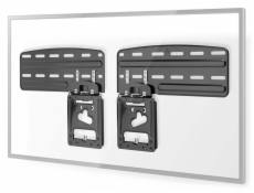 NEDIS nástěnný TV držák/ 43 - 85 / nosnost 60 kg/ vzdálenost od stěny 7,50 mm/ fixní/ ocel/ černý