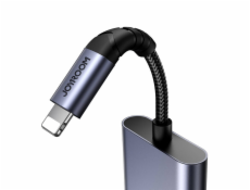 Audio adaptér 2 v 1 Joyroom SY-L02 Lightning na dvojitý Lightning (čierny)