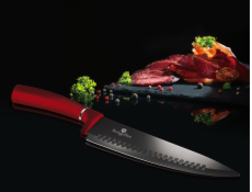 BERLINGERHAUS Sada nožů ve stojanu 6 ks Burgundy Metallic Line BH-2528