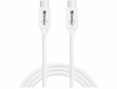 Sandberg nabíjecí kabel  USB-C na USB-C 3.1 G2 100W, 1m, bílá