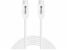 Sandberg nabíjecí kabel  USB-C na USB-C 3.1 G2 100W, 2m, bílá