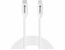 Sandberg nabíjecí kabel USB-C na Lightning MFI 2m, bílá
