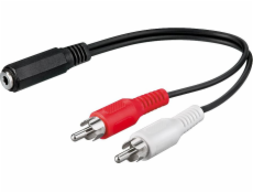 Adapter Klinke Buchse 3pin > 2x Stecker