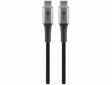 USB-C > USB-C Textilkabel mit Metallsteckern