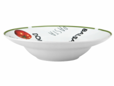Talíř na těstoviny 27 cm zelený okraj