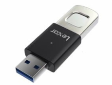 Lexar flash disk 128GB - Fingerprint F35Pro USB 3.2 (čtení/zápis: 400/350MB/s)