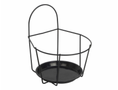 Stojan na kvetináč GARDEN CENTER, 17,5 cm, kov, čierny