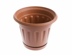 Hrniec Uniplastex Primavera UDP26, O 26 cm, hnedý