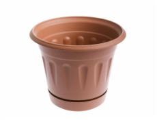 Hrniec Uniplastex Primavera UDP22, O 22 cm, hnedý