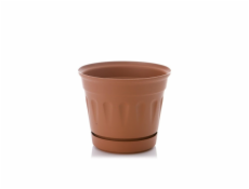 Hrniec Uniplastex Primavera UDP17, O 17 cm, hnedý