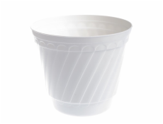 Hrniec Uniplastex Barok UDB26, plast, O 26 cm, biely