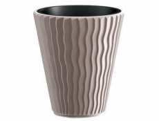 Hrniec Prosperplast Sandy DBSP400, H 39 cm, hnedý
