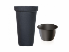 Hrniec Prosperplast Classic DPC40, O 40 cm, čierny