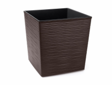 Hrniec Lamela 600-83, plast, O 30 cm, hnedý