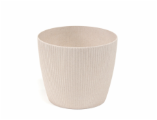 Plastový hrniec LAMELA 869-05, biely, O16 cm