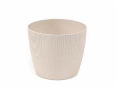 Plastový hrniec LAMELA 868-05, biely, O14 cm
