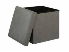Pouf Atmosphera 197332A, sivý, 38 cm x 38 cm x 38 cm